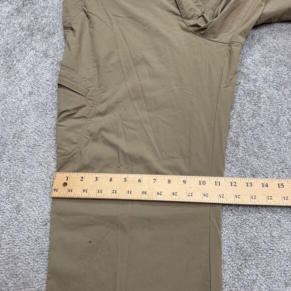 Royal Robbins Cargo Outdoor Pants Mens 40x30 Tan Brown Straight Leg Nylon Hike - Picture 16 of 16